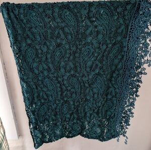 Lace infinity scarf